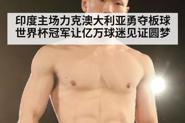 印度主场力克澳大利亚勇夺板球世界杯冠军让亿万球迷见证圆梦